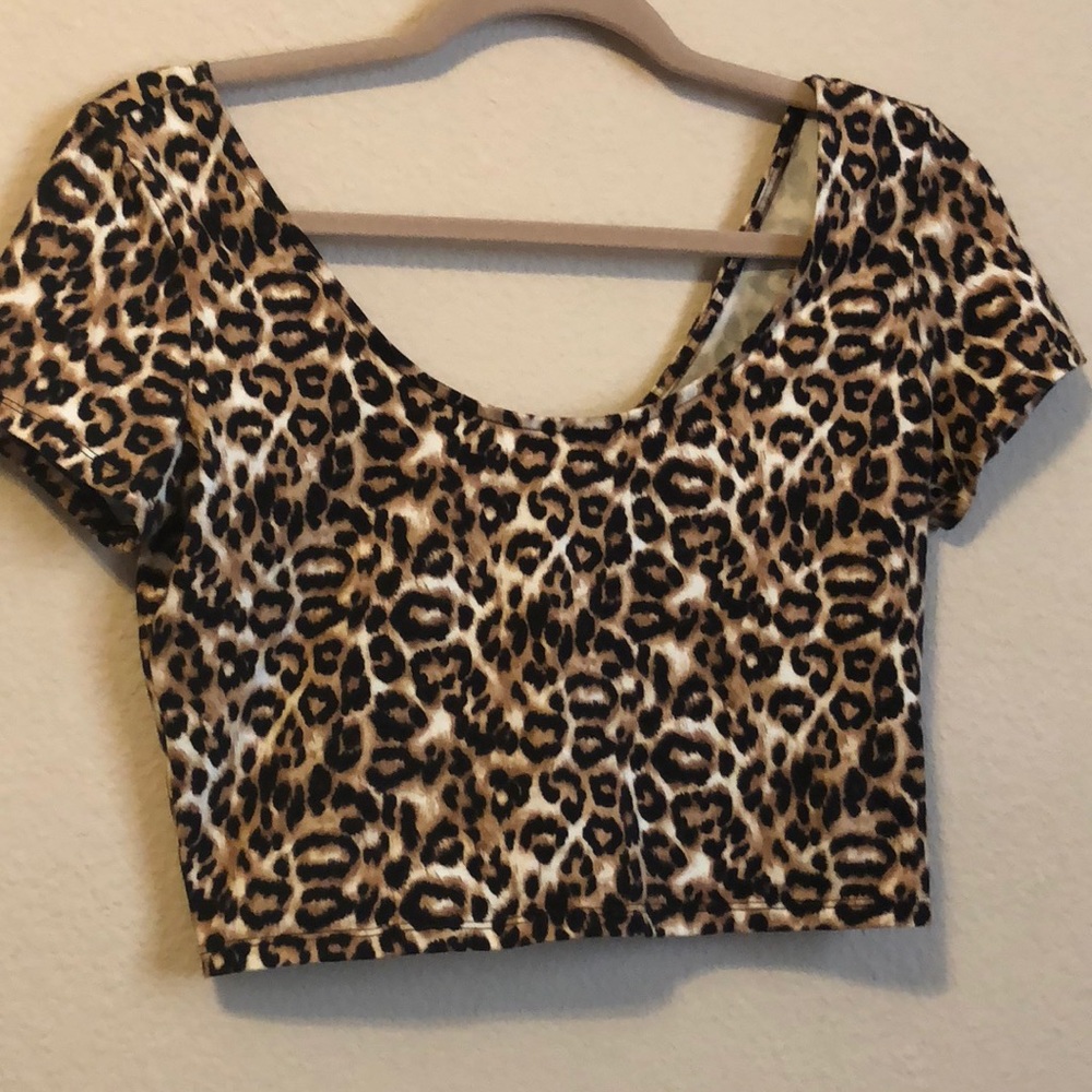 Cheetah Print Crop Top